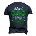Weed Dad Marijuana 420 Cannabis Thc For Fathers Day Men's 3D T-Shirt Back Print Navy Blue