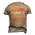 5 Things About My Husband Father Day 23 From Daughter Men's 3D T-shirt Back Print Khaki