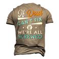 Awesome Dad Will Fix It Handyman Handy Dad Fathers Day Men's 3D T-Shirt Back Print Khaki