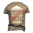 First National Bank Of Dad Closed Fathers Day Men's 3D T-shirt Back Print Khaki