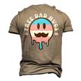 Free Dad Hugs Smile Face Trans Daddy Lgbt Fathers Day Men's 3D T-Shirt Back Print Khaki
