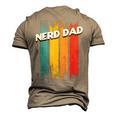 Nerd Dad Conservative Daddy Protective Father Men's 3D T-Shirt Back Print Khaki
