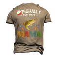 Ofishally The Best Mama Fishing Rod Mommy Men's 3D T-Shirt Back Print Khaki