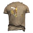 Proverbs 1624 Gracious Words Are Like A Honeycomb Quote Men's 3D T-Shirt Back Print Khaki