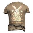 Rabbit Mum Cute Bunny Outfit For Girls Men's 3D T-Shirt Back Print Khaki