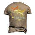 Retro Reel Cool Mama Fishing Lover Men's 3D T-Shirt Back Print Khaki