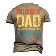 Roller Derby Dad Like A Regular Dad But Cooler Men's 3D T-Shirt Back Print Khaki