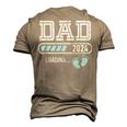 Soon To Be Dad Est 2024 Fathers Day New Dad Vintage Mens Men's 3D T-shirt Back Print Khaki