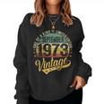50Th Birthday 50 Years Vintage September 1973 Retro Women Sweatshirt