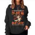 Assuming I Just An Old Lady Was Your First Mistake Halloween Women Sweatshirt