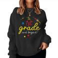 Back To School First Grade Boy Girl Space 1St Grade Teacher Women Crewneck Graphic Sweatshirt