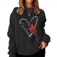 Cardinal Bird Birdlover Birdwatcher Animal Biologist Women Sweatshirt