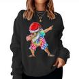 Dabbing Santa Christmas In July Tie Dye Summer Vacation Vacation Sweatshirt