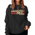 Established 1963 Stripe - 60Th Birthday Gift Idea For Men Women Crewneck Graphic Sweatshirt