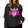 Football Cheer Mom Pink For Breast Cancer Warrior Women Sweatshirt