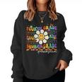 Fourth Grade Dream Team Groovy Back To School Team 4Th Grade Women Sweatshirt