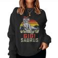 GigisaurusRex Dinosaur Gigi Saurus Family Matching Women Crewneck Graphic Sweatshirt