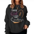 This Girl Loves Her Cowboy Cute Texas Dallas Women Sweatshirt