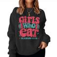Girls Who Eat Training Club Barbell Fitness Gym Girls Women Sweatshirt