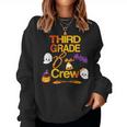 Halloween Third Grade Cute Boo Crew Teacher Kids Halloween Women Sweatshirt