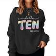 Hello Ten Est 2013 Boys Girls Tie Dye 10Th Birthday Women Sweatshirt