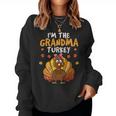 I'm The Grandma Turkey Thanksgiving Family 2023 Autumn Fall Women Sweatshirt