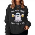 I'm Just Here For The Boos Ghost Halloween Beer Lover Women Sweatshirt