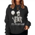 It's My Birthday Halloween Skeleton For Women Sweatshirt