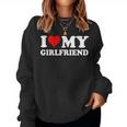 I Love My Girlfriend Gf I Heart My Girlfriend Gf Women Sweatshirt