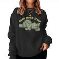 Need More Sleep Elephant Tired Animal Lover Coffee Lover Women Crewneck Graphic Sweatshirt