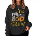 Ob Nurse Boo Crew Ghost Halloween Costume Obstetric Nursing Women Sweatshirt