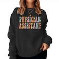 Physician Assistant Week Groovy Appreciation Day For Women Women Crewneck Graphic Sweatshirt