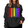 Providence Rhode Island Skyline Rainbow Lgbt Gay Pride Women Sweatshirt
