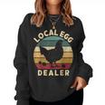 Retro Vintage Local Egg Dealer Farmer Chicken Egg Lover Women Sweatshirt