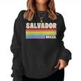 Salvador Brazil Rainbow Gay Pride Merch Retro 70S 80S Queer Women Sweatshirt