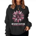 Sunflower Wear Pink Breast Cancer Awareness Warrior Women Sweatshirt
