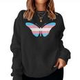 Transgender Butterfly Trans Pride Flag Ftm Mtf Insect Lovers Women Sweatshirt