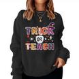 Trick Or Teach Teacher Halloween Costume 2023 Women Sweatshirt