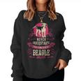 Never Underestimate Power Of Beagle Mom Women Sweatshirt