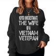 Never Underestimate The Wife Of A Vietnam Veteran Women Sweatshirt