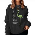 A Wee Bit Irish Today St Pattys Day Green Flamingo Women Sweatshirt