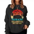 Yellowstone National Park Family Road Trip 2023 Matching Women Crewneck Graphic Sweatshirt