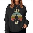 Zen Af Retro Yoga Cute For Women Women Sweatshirt