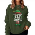 Preschool Elf Squad Christmas Teacher Student Matching Women Sweatshirt