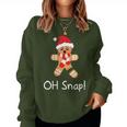 Gingerbread Cute Christmas Oh Snap Women Sweatshirt