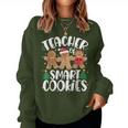 Teacher Of Smart Cookies Gingerbread Christmas Teachers Women Sweatshirt