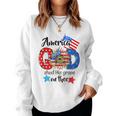American God Shed His Grace On Thee Christian 4Th Of July Women Sweatshirt