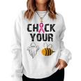 Check Your Boo Bees Breast Cancer Halloween Women Sweatshirt