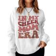 In My Cheer Mom Era Retro Groovy Vintage Cheerleading Mother Women Sweatshirt