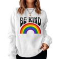 Rainbow Be Kind Movement Gay Pride Month 2023 Lgbtq Women Sweatshirt